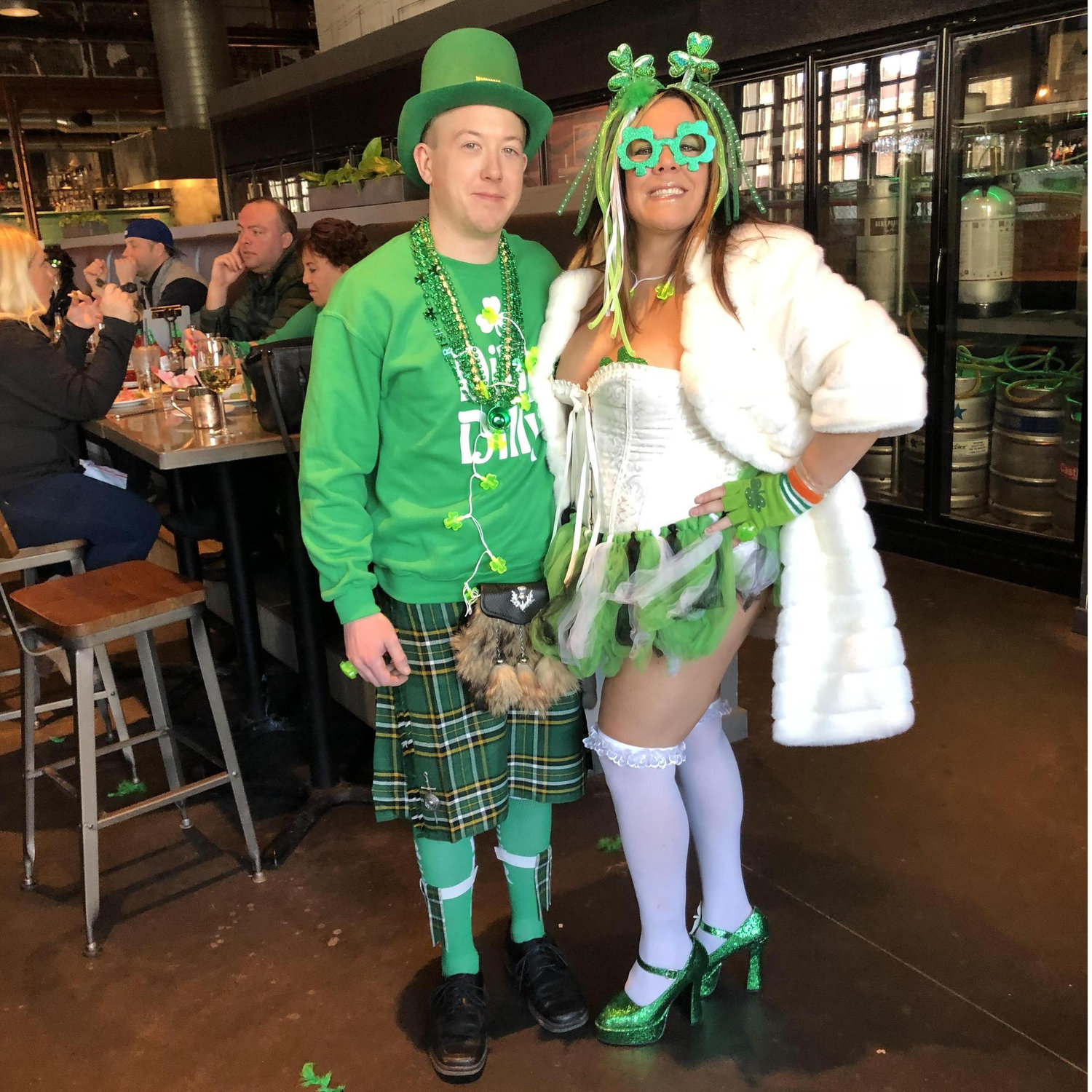 One of our favorite things to do is dress up.....  Our first St. Paddy's Day Irish Celebration!