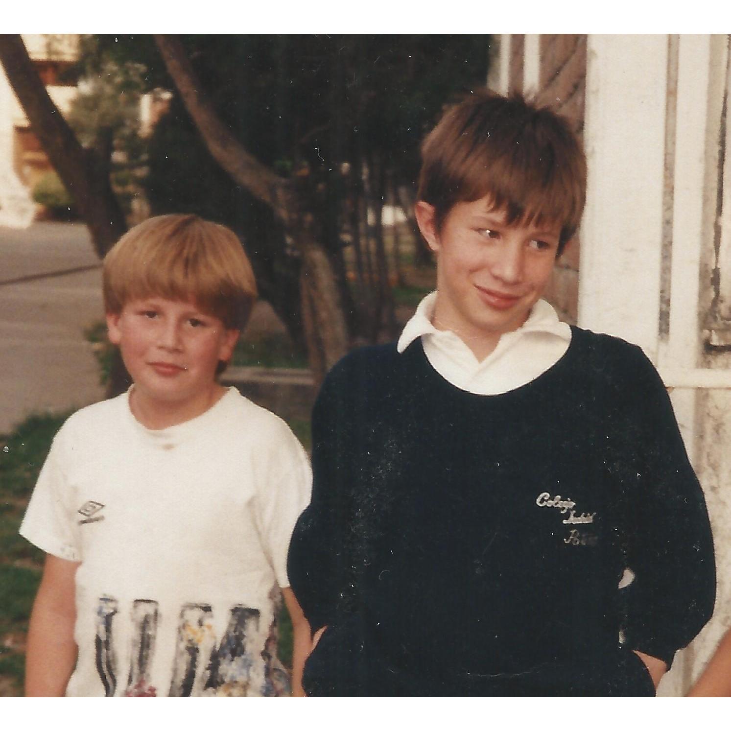Cheeky Chavo with his younger brother Christian