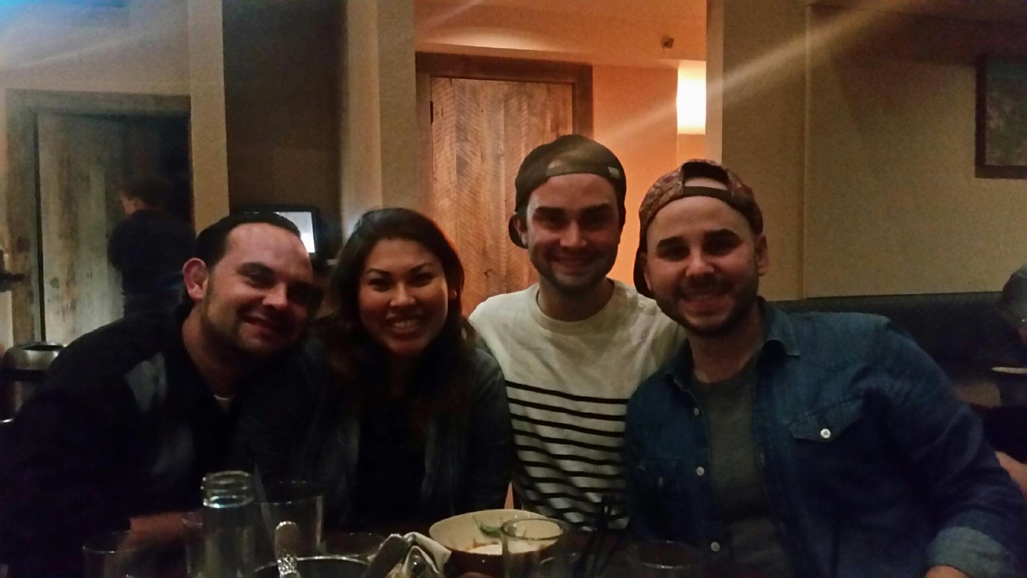 San Francisco dinner with Brian and Abby!
