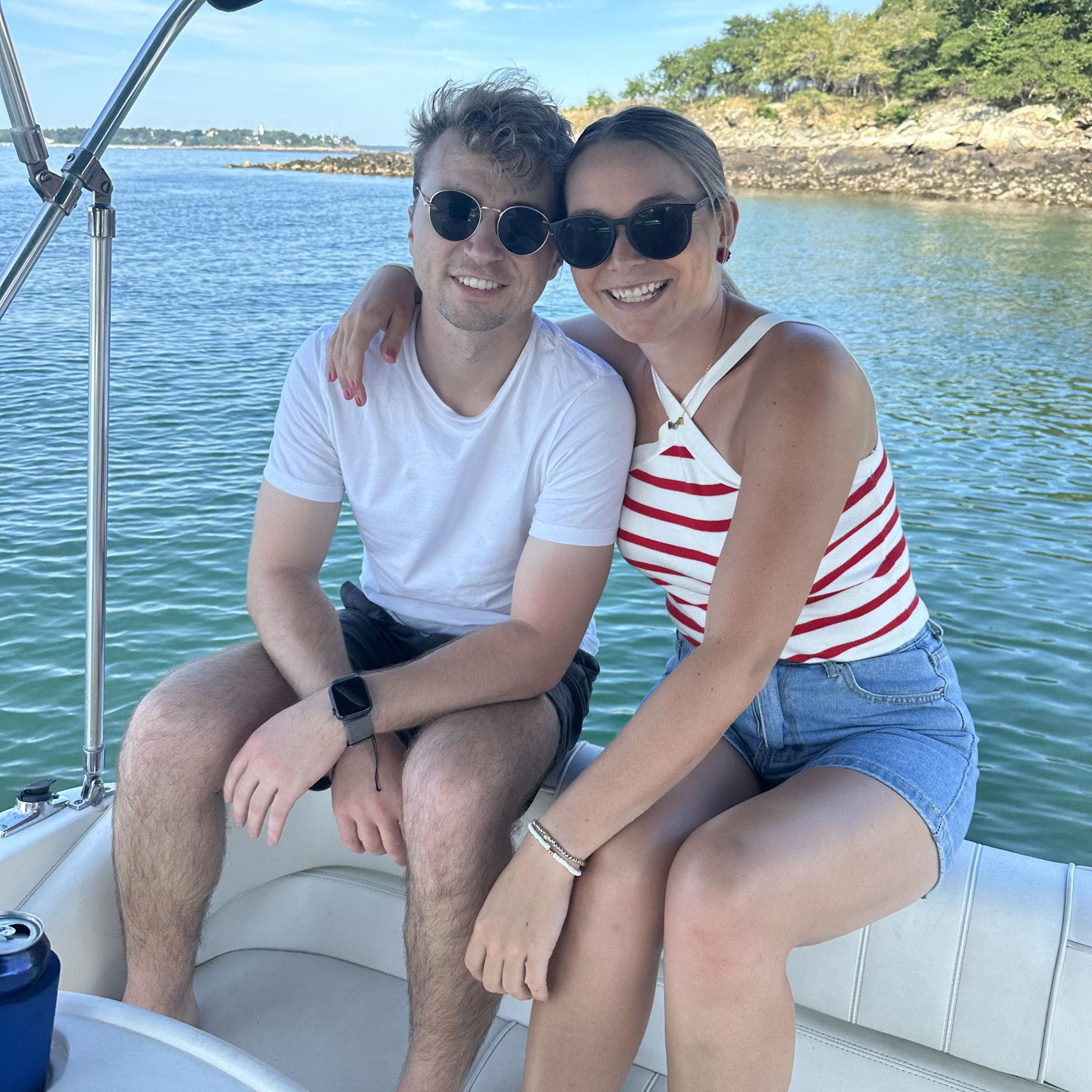 Marblehead, on Shanna's dad's boat