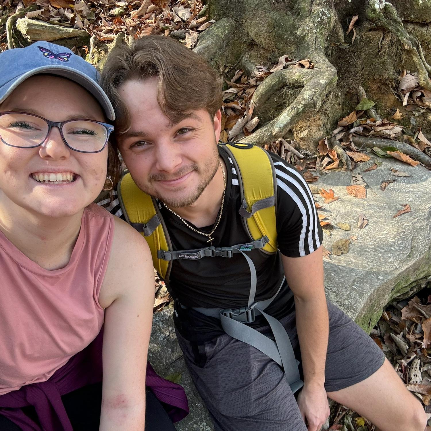 Our First "official" date at Hanging rock in North Carolina.