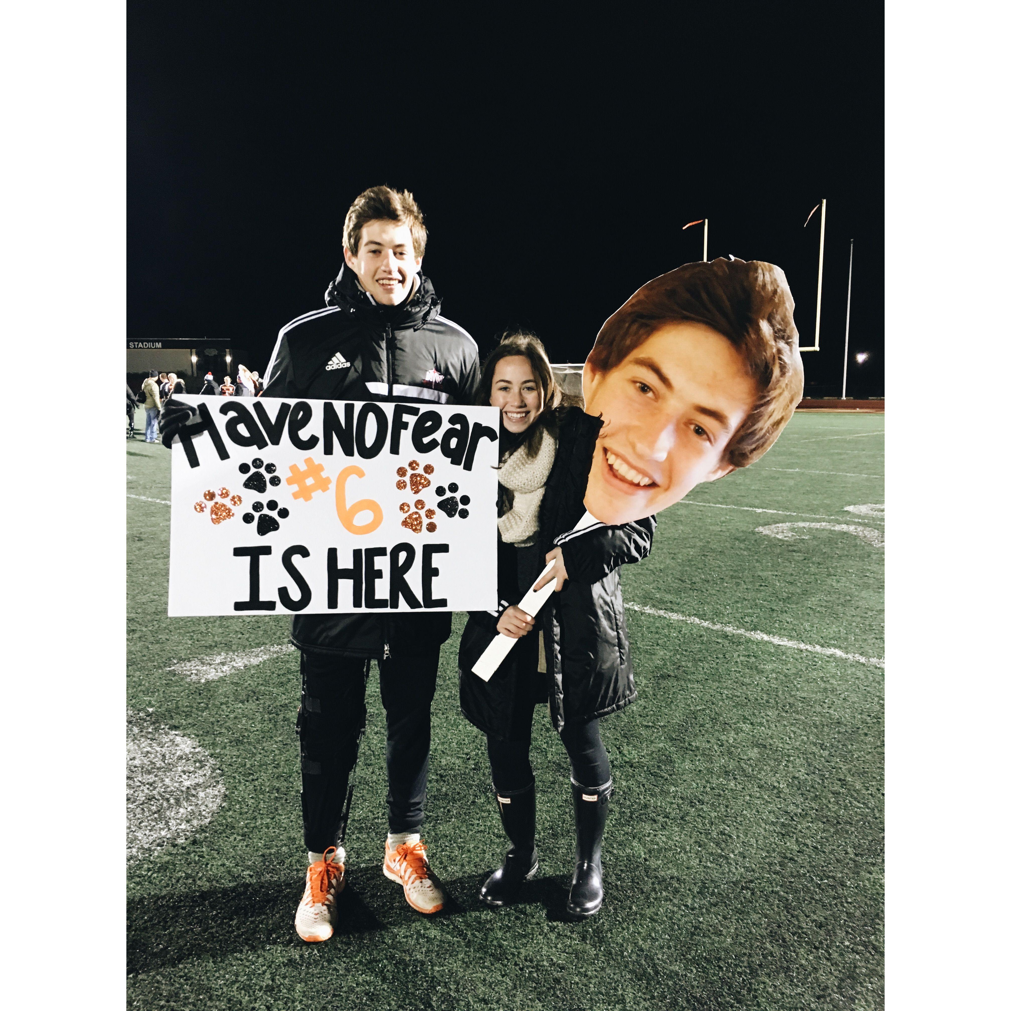 Common theme through our relationship...soccer. Our kids better be good 😂