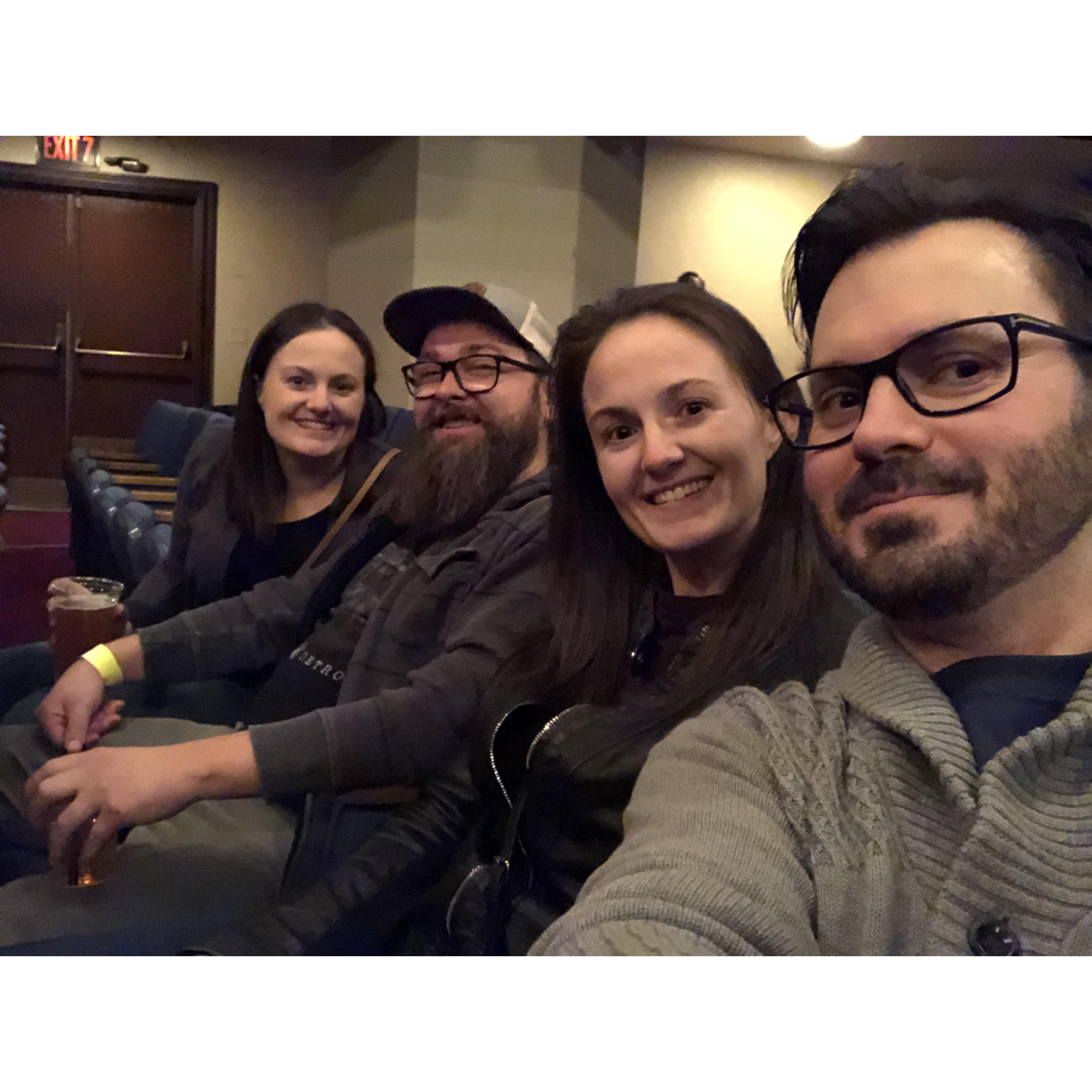 Fun night out with Mandy and the other Brian.