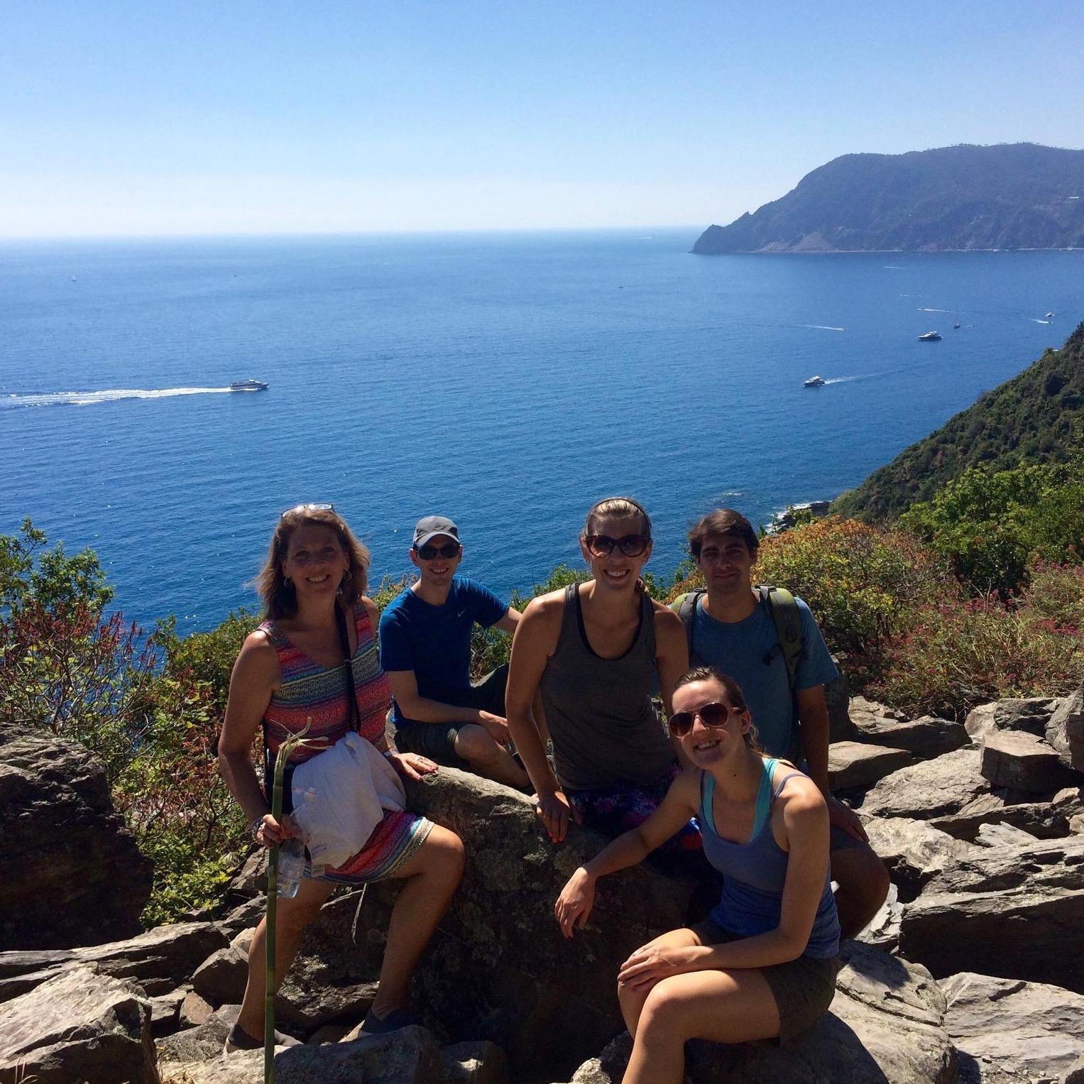 Cinque Terre, Italy 2016 with Cindy, Case and Nate
