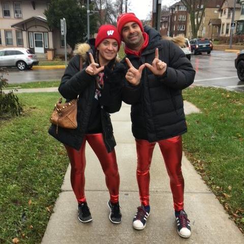 Not Dave's first pair of spandex
