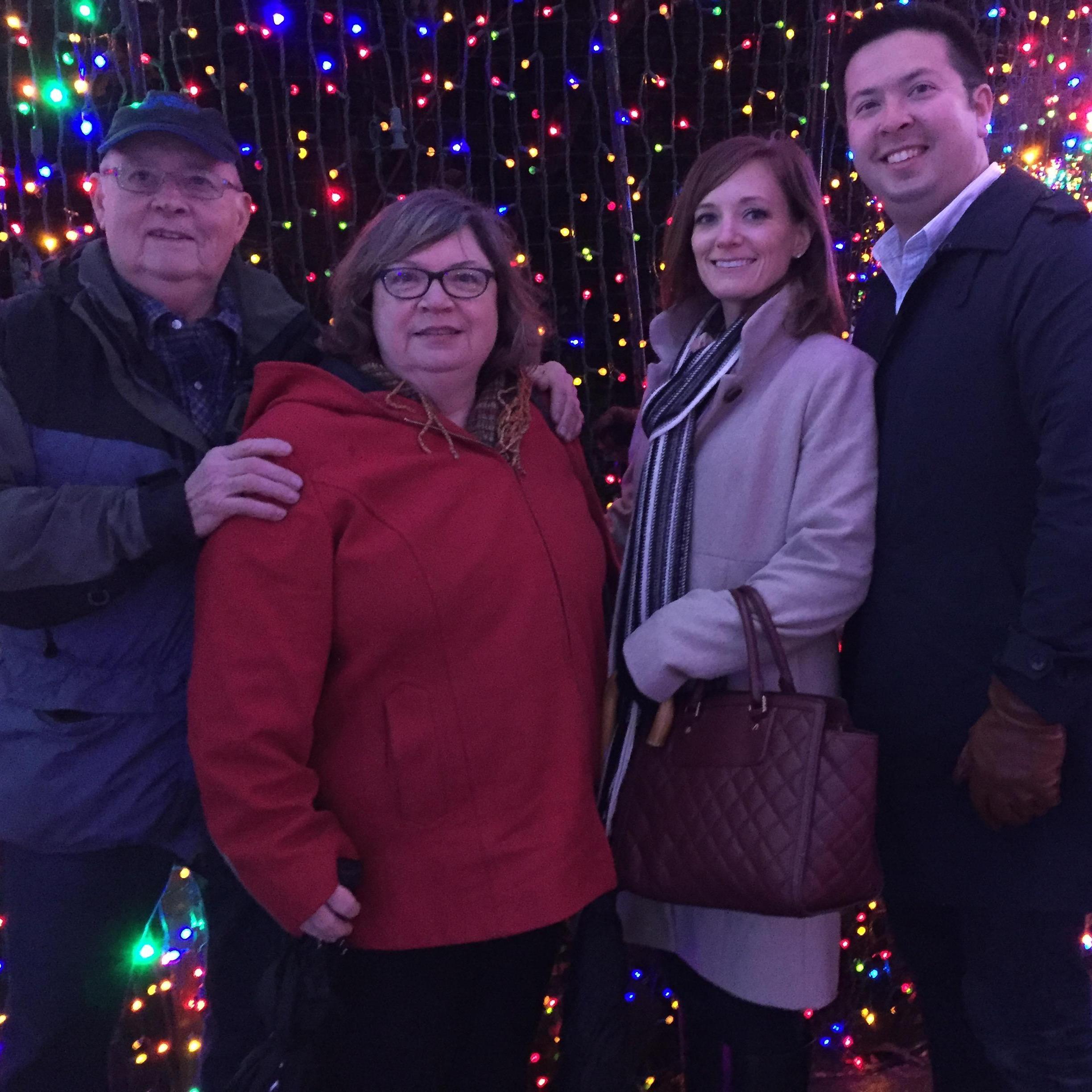 Oregon Zoo with Melissa's parents, December 2015.