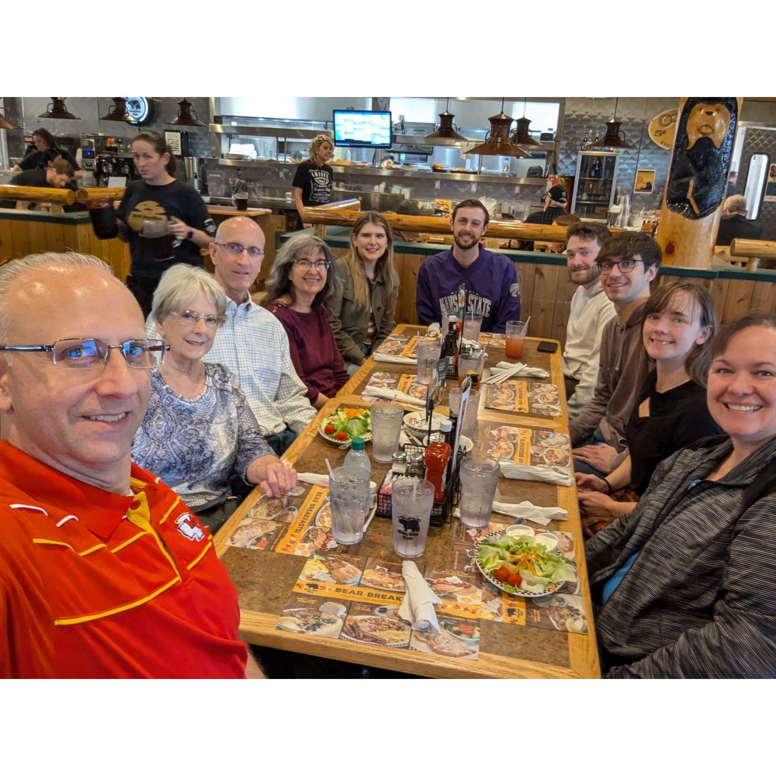 Getting brunch with family!