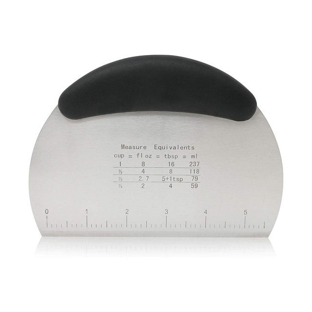 Multi-purpose Bench Scraper And Chopper - Round