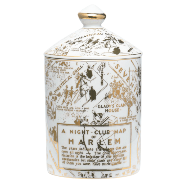 “Speakeasy” Harlem Map Ceramic Luxury Candle