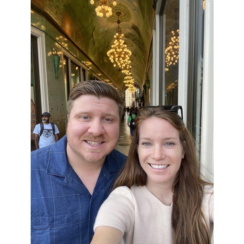The first time out of the country together! Amsterdam!