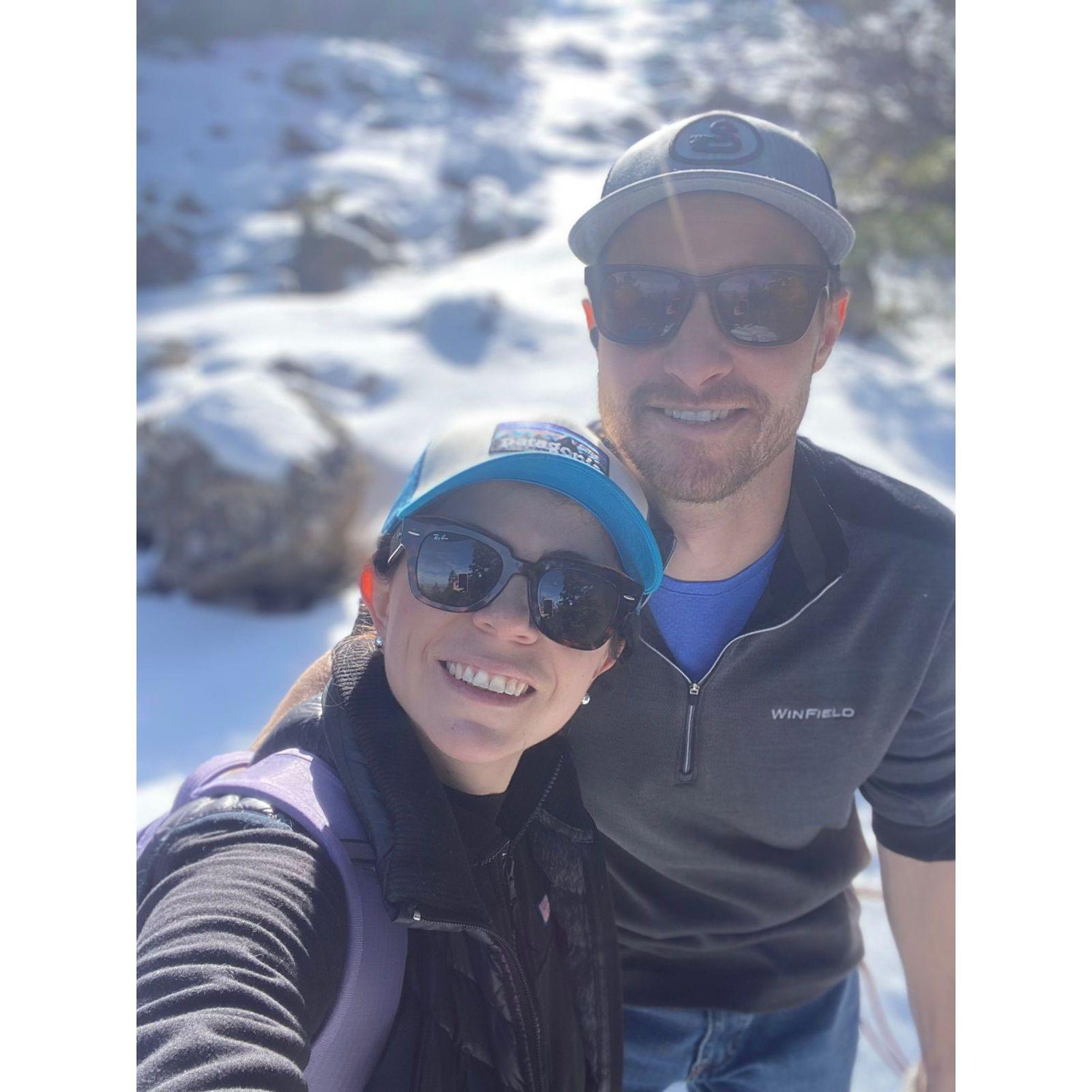 Sofia's first hike in Boulder