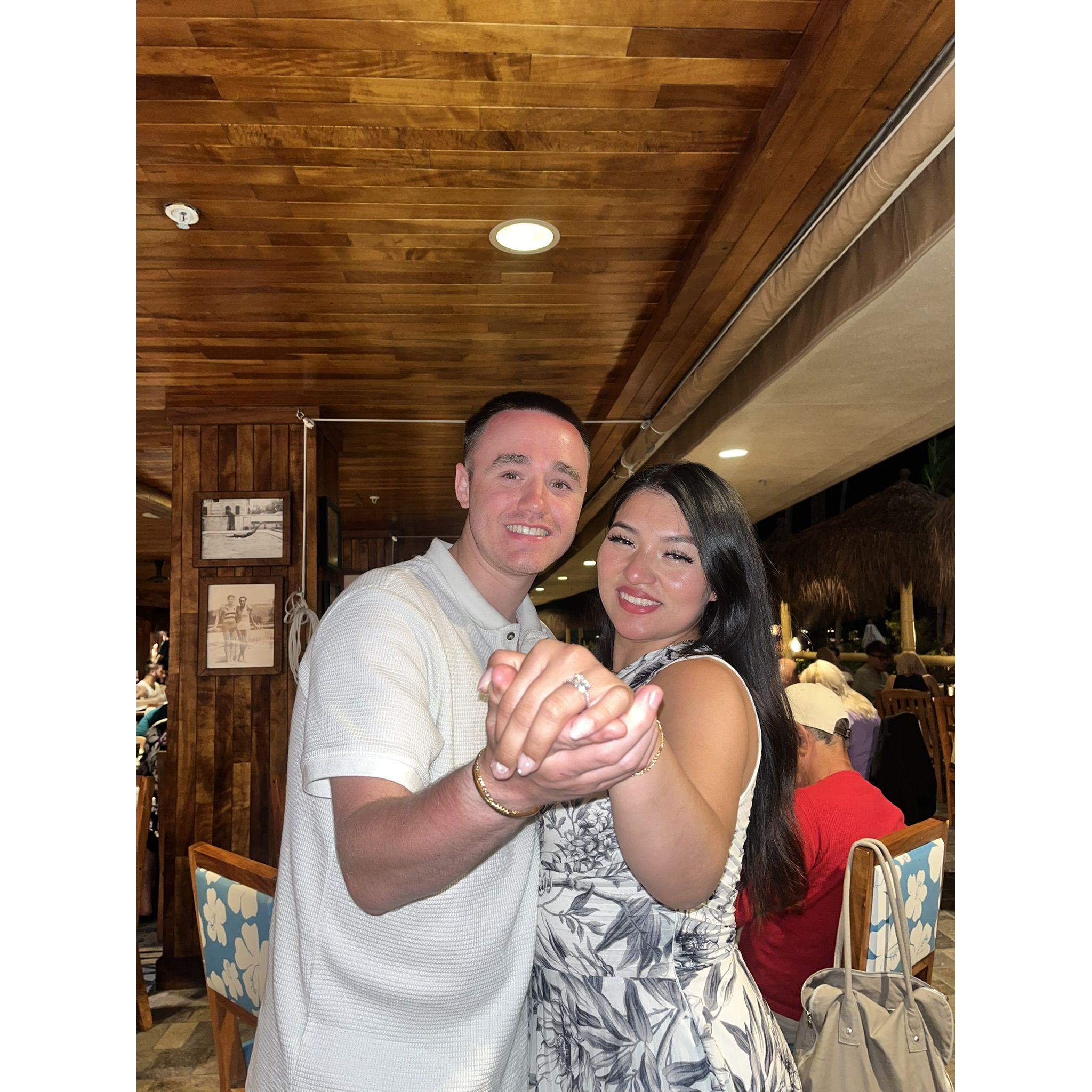 The night of our engagement!
