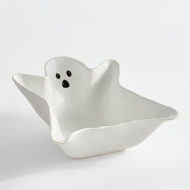 Figural Ghost Stoneware Candy Bowl