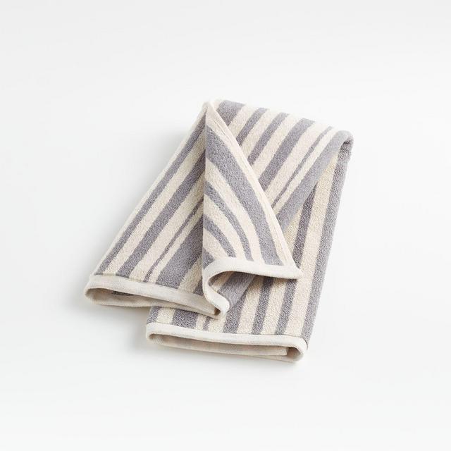 Elmont Slate Stripe Hand Towel