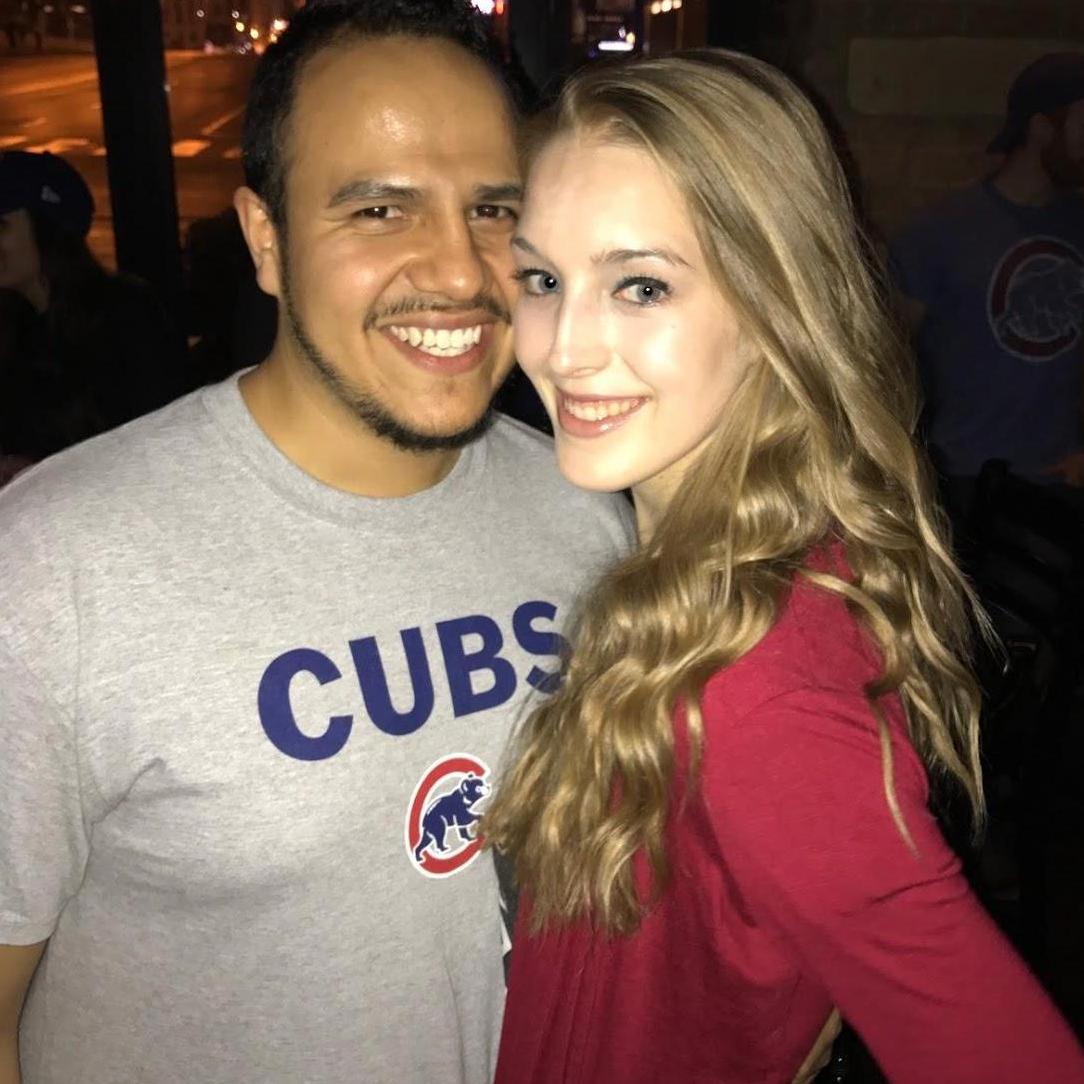 Night out watching the cubs win the world series 2016