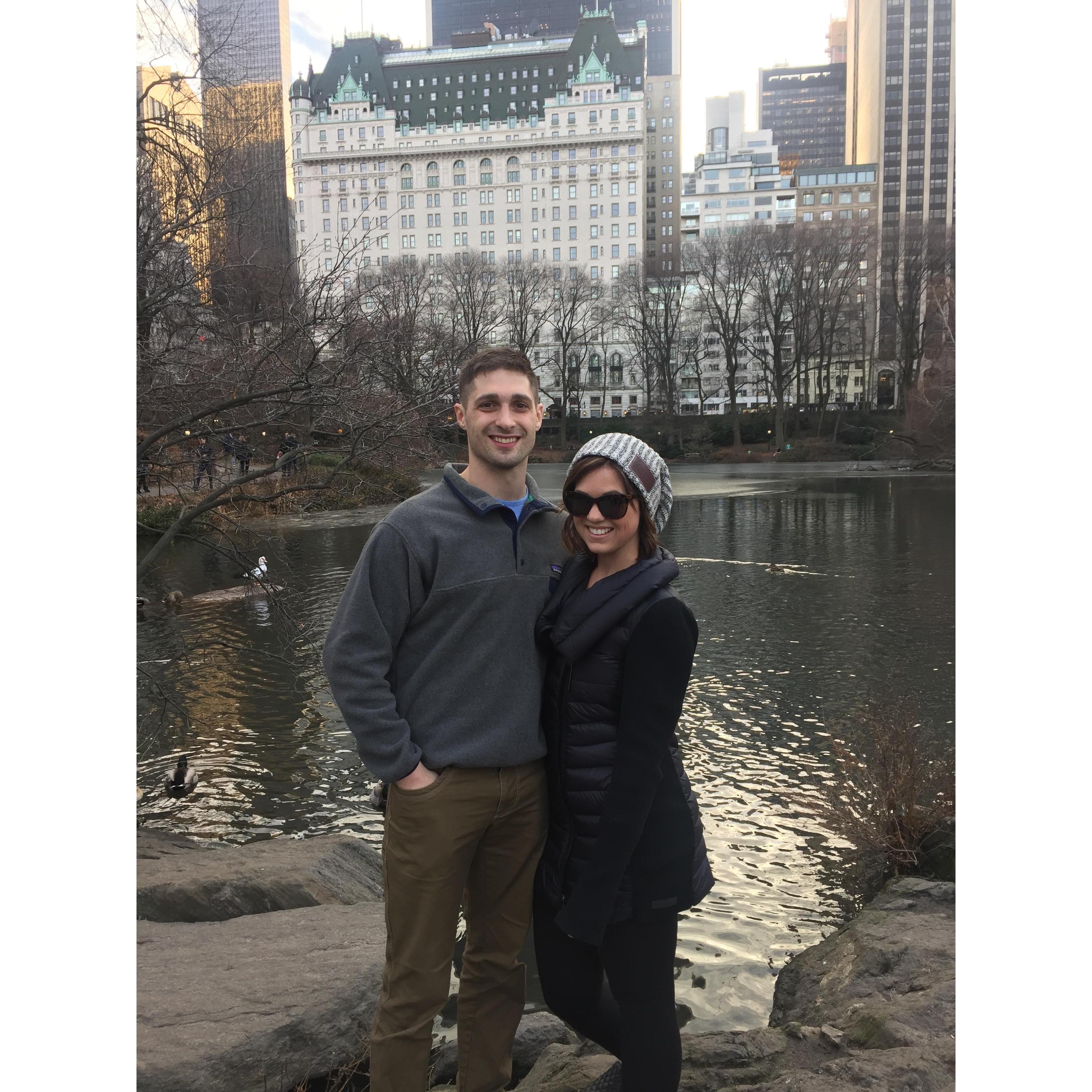 NYC! Our first vacation together.