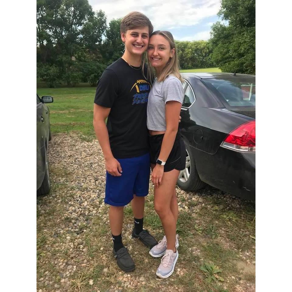 The day we left for college together at Minnesota State University Moorhead