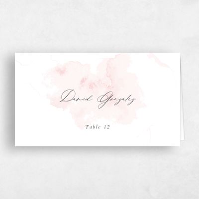 Blush, Pink Wedding Place Card - Lombok