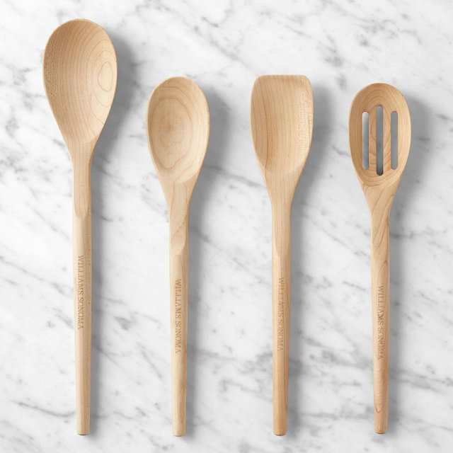 Williams Sonoma Olivewood Spoons, Set of 4