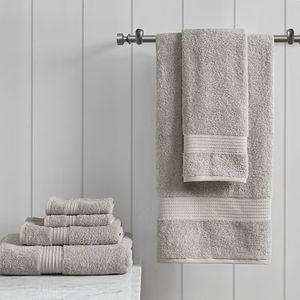 6-pc. Solid Bath Towel Set in Tan