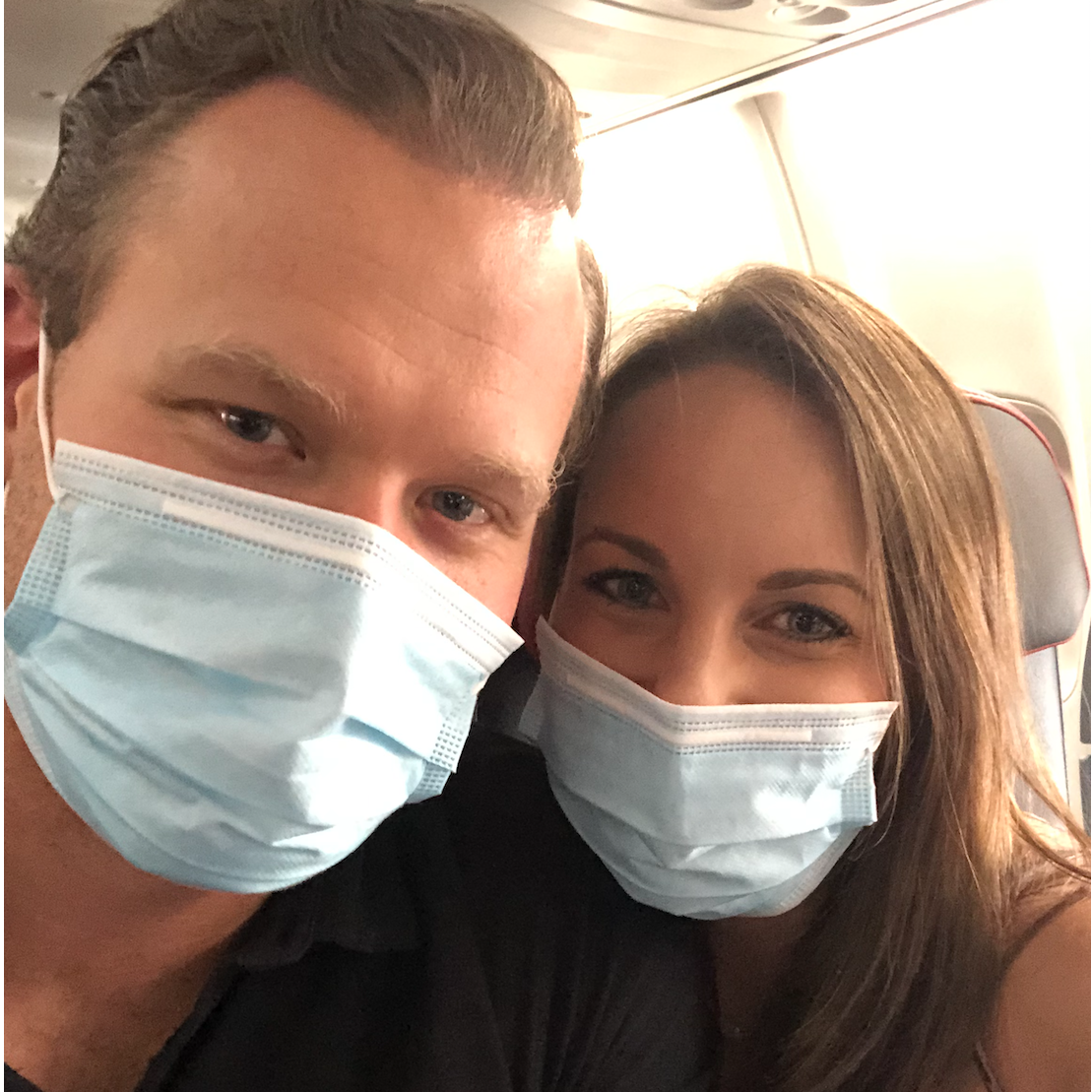 Our first flight together.. to Vegas.