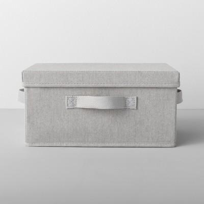Standard Fabric Shoe Bin With Lid Light Gray - Made By Design&#8482;
