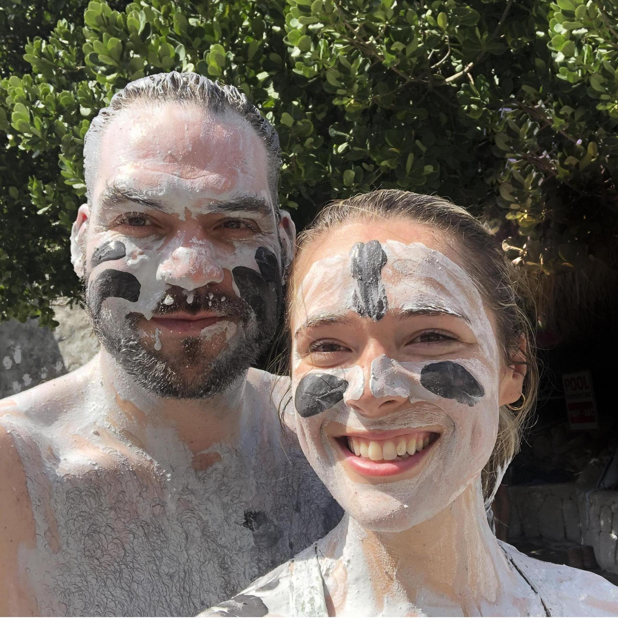 Mud baths in St Lucia