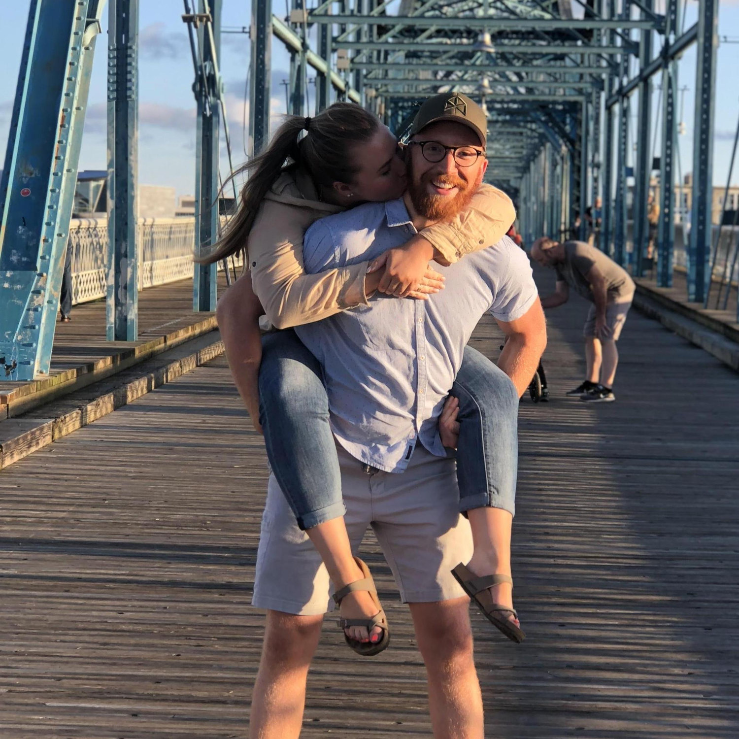 Who knew that we'd be getting engaged on this bridge just four months later!