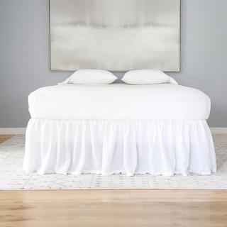 Linen Gathered Bed Skirt
