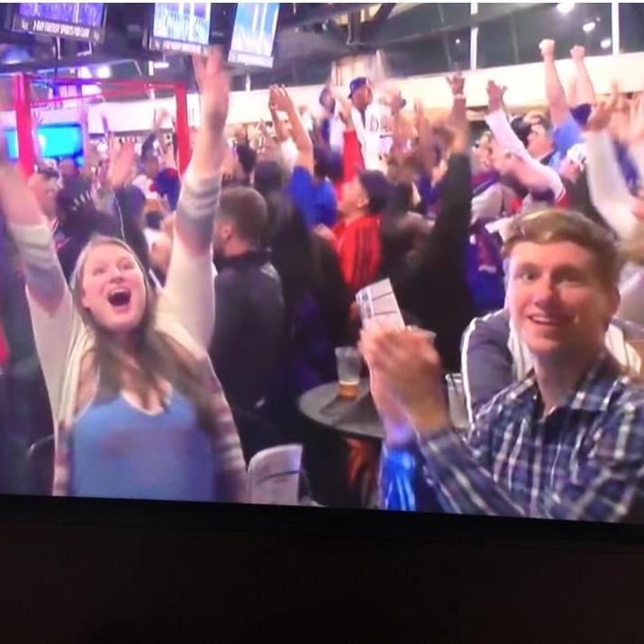 Somehow we ended up on National TV during a Cubs playoff game... and Denis became a meme...