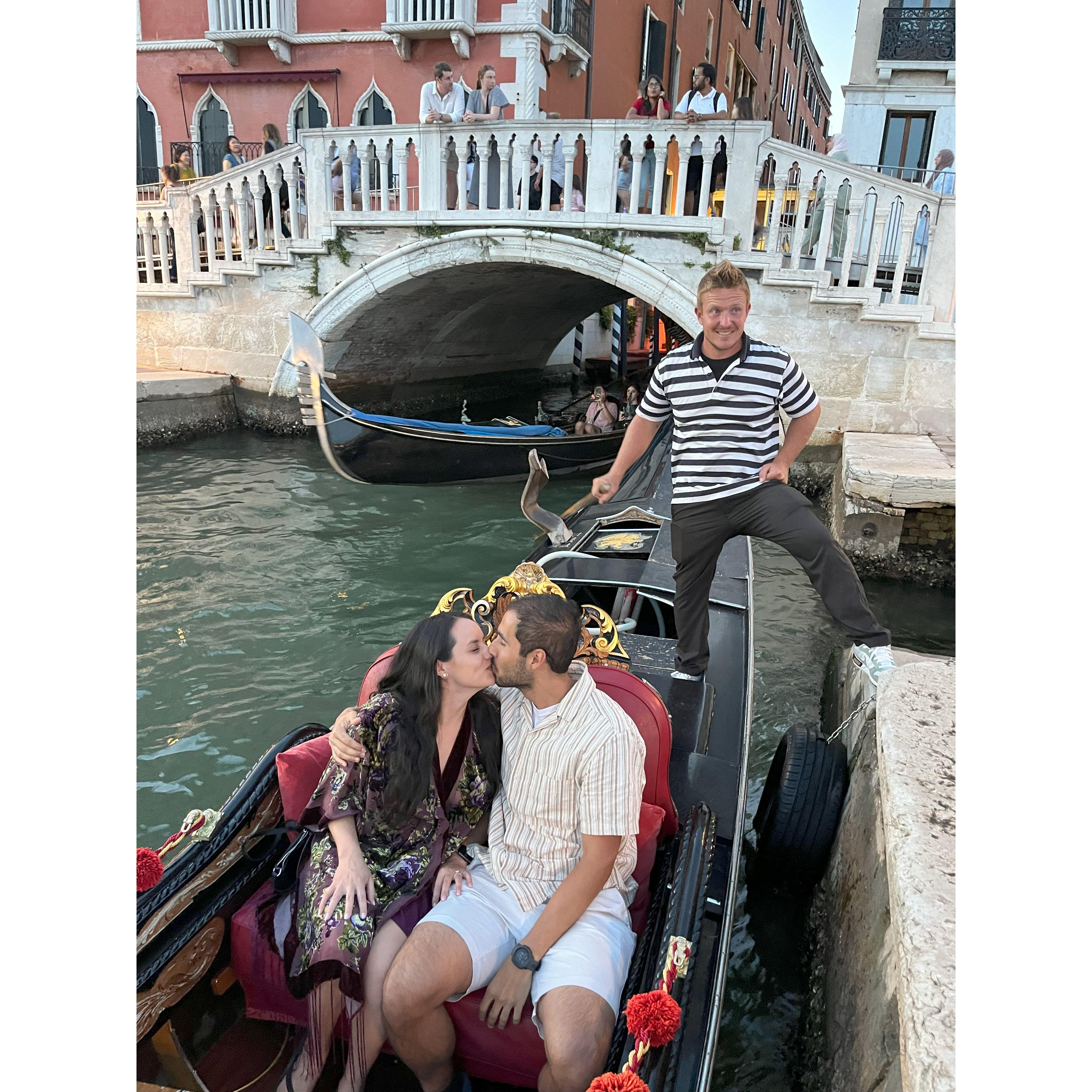 Sorry gondola driver, we didn't mean to make you feel awkward.