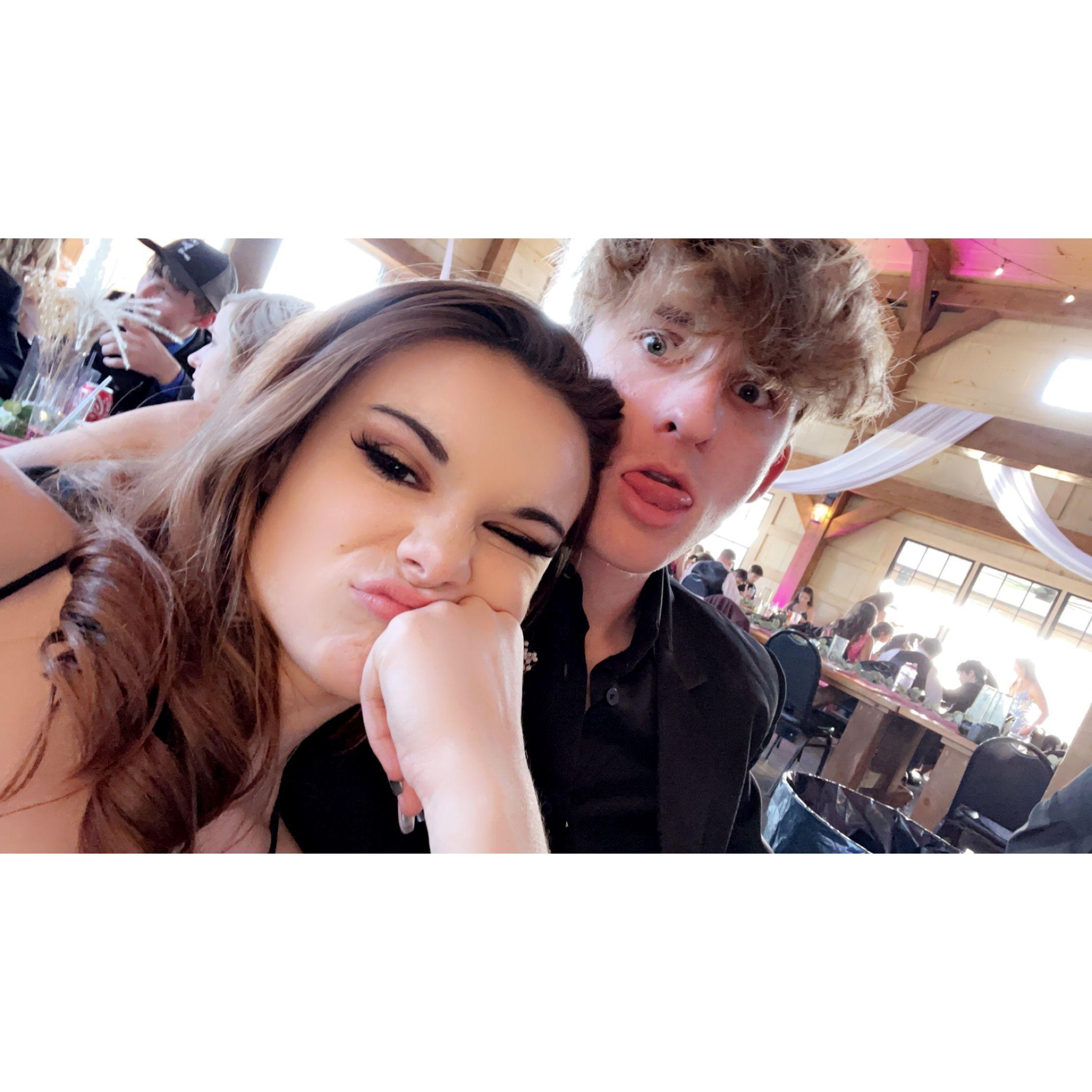 His senior prom