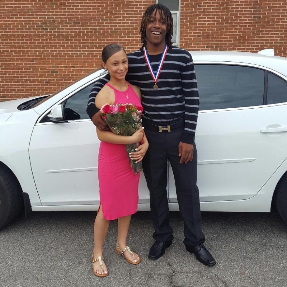 After our middle school promotion in 2016!