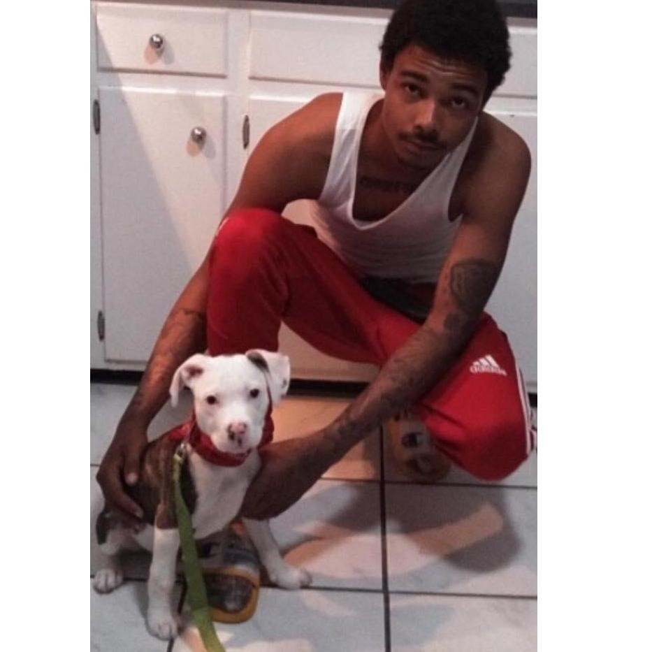 Brother Savion with Family Dog Henny