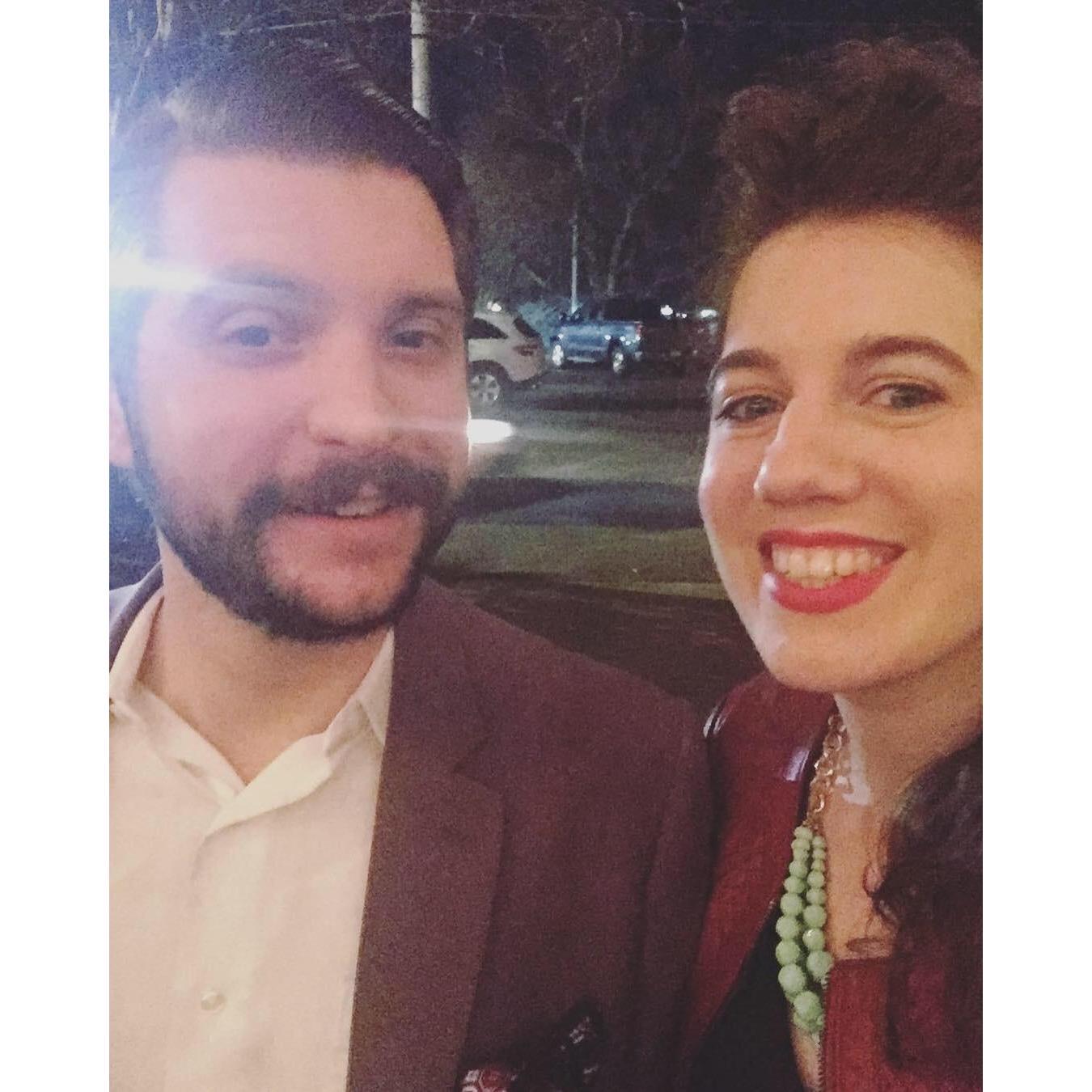 The night we got engaged!