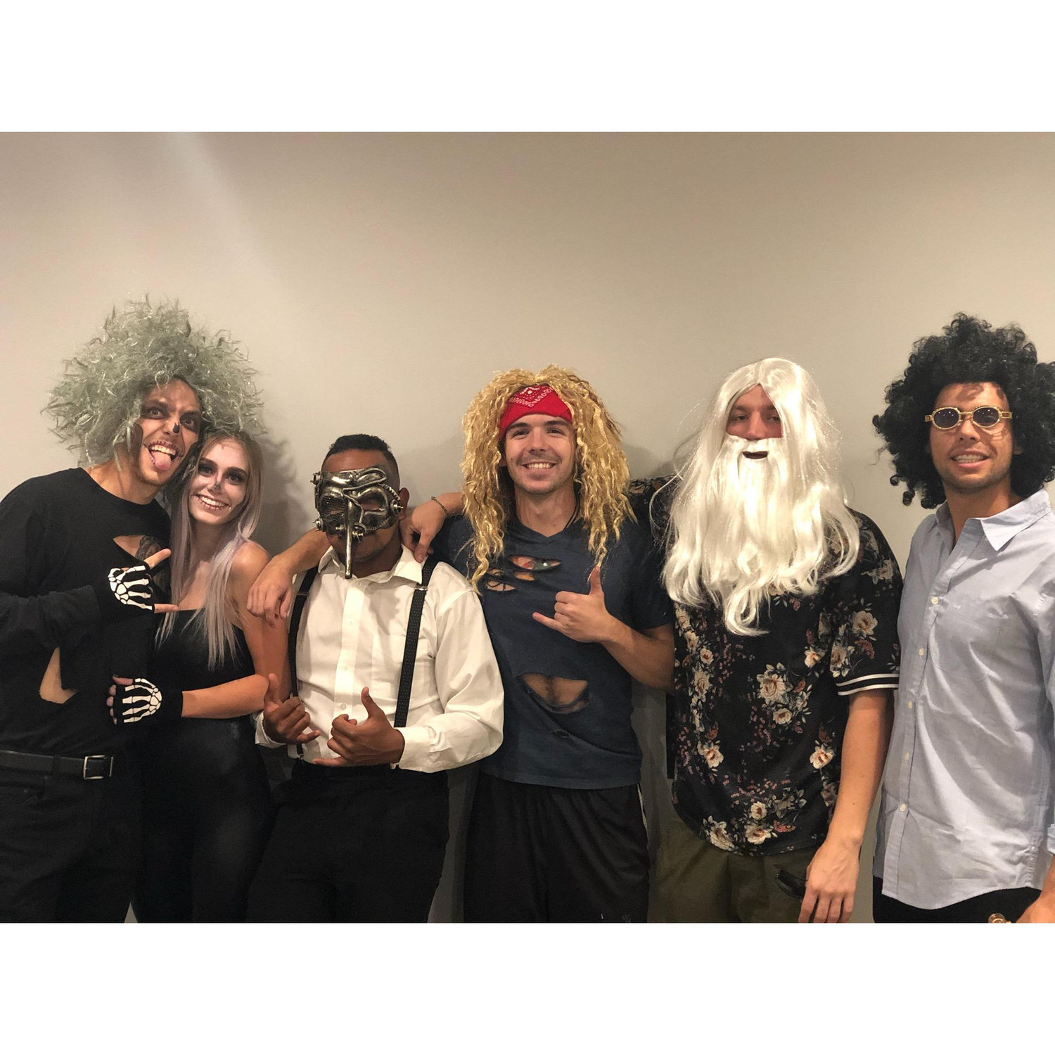They have never been afraid to get silly! This photo was snapped in 2019 with a few of their friends before they hit up Hollywood Blvd for some Halloween fun!