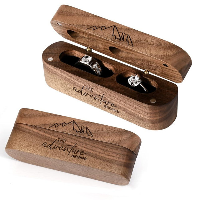 Wedding Ring Box, Wood Ring box for Proposal, Engagement Ring Holder Gift for Wedding day, Handmade Rustic Ring Box, Ring Storage Box Engagement Gift