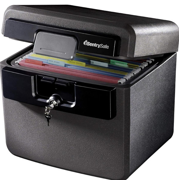 SentrySafe Black Fireproof and Waterproof Safe