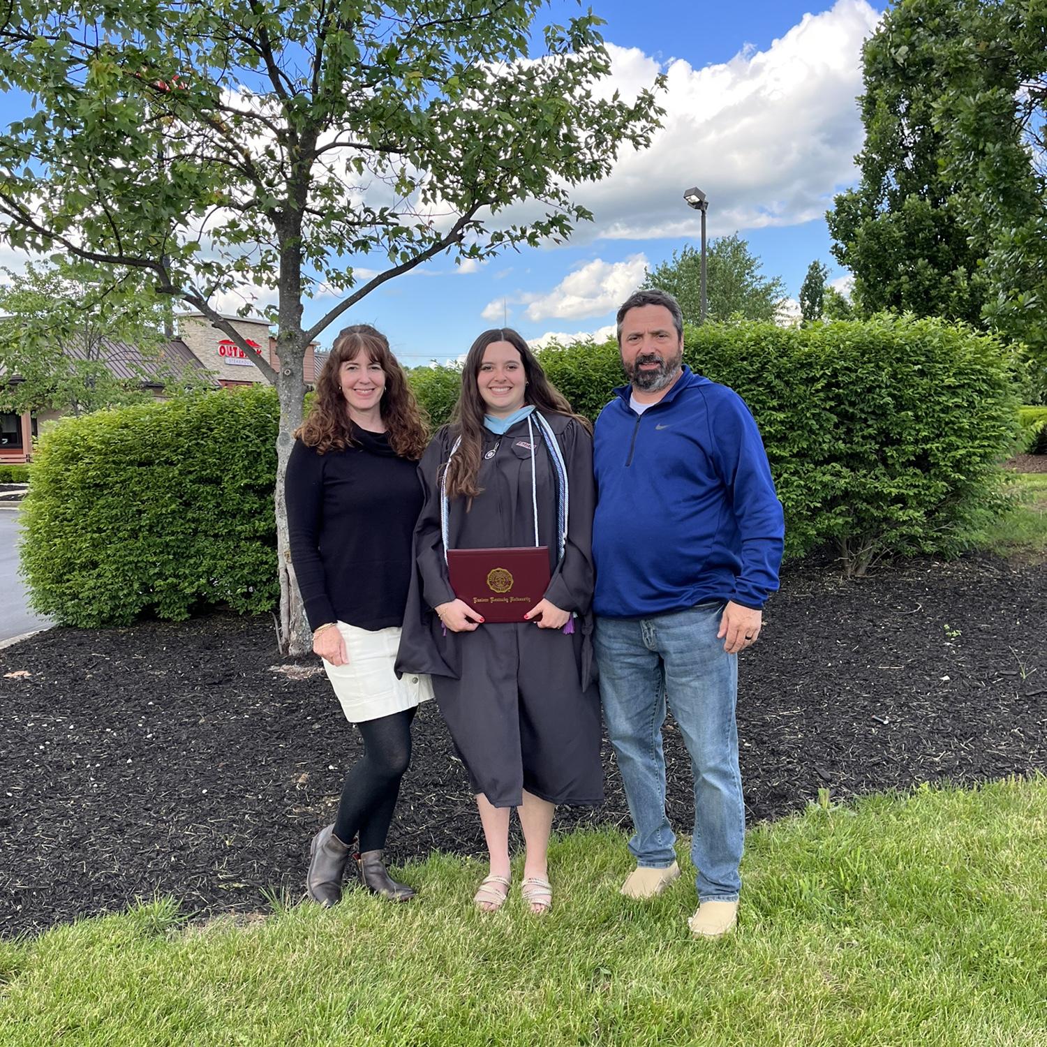Ellie completes grad school!