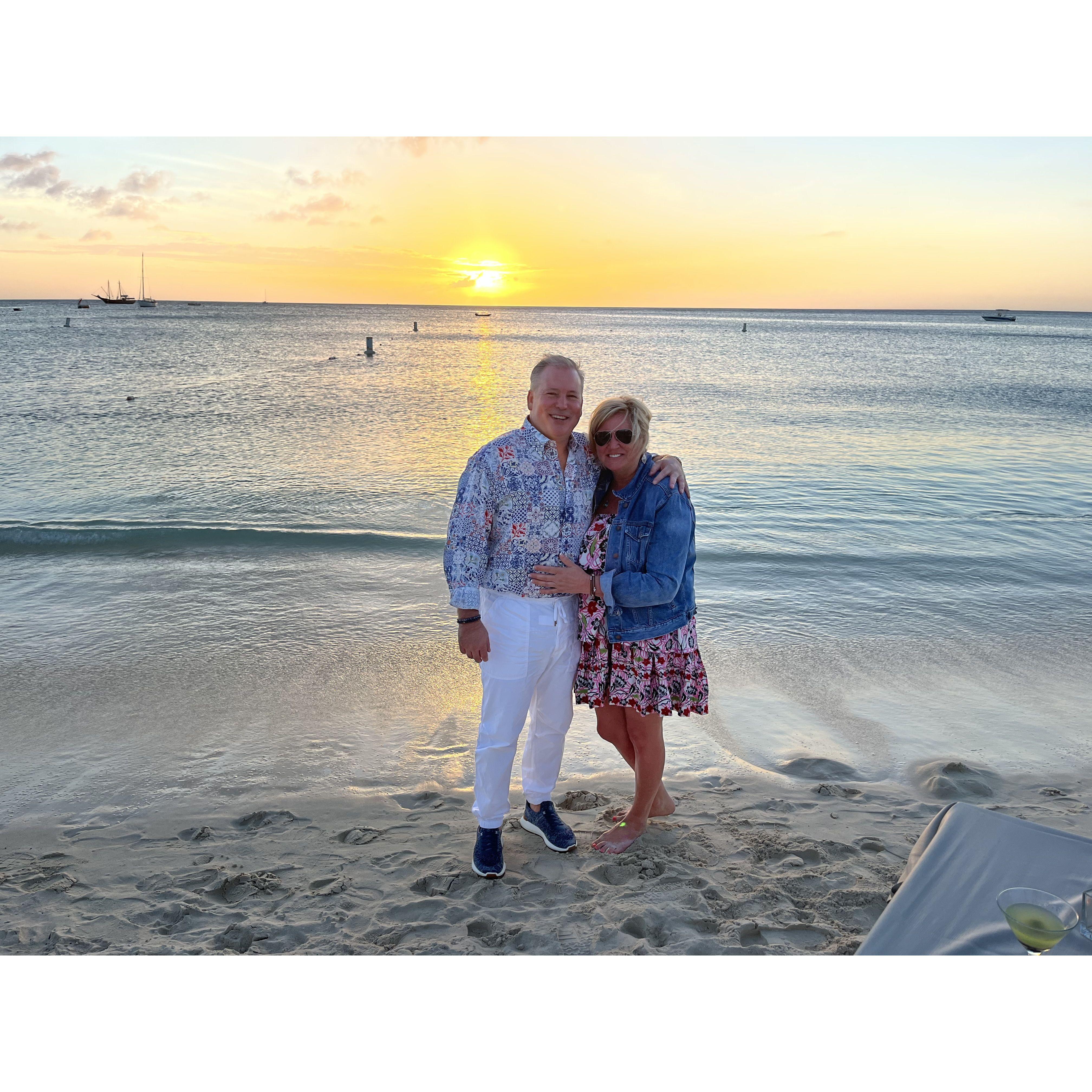 Aruba - where we got engaged!