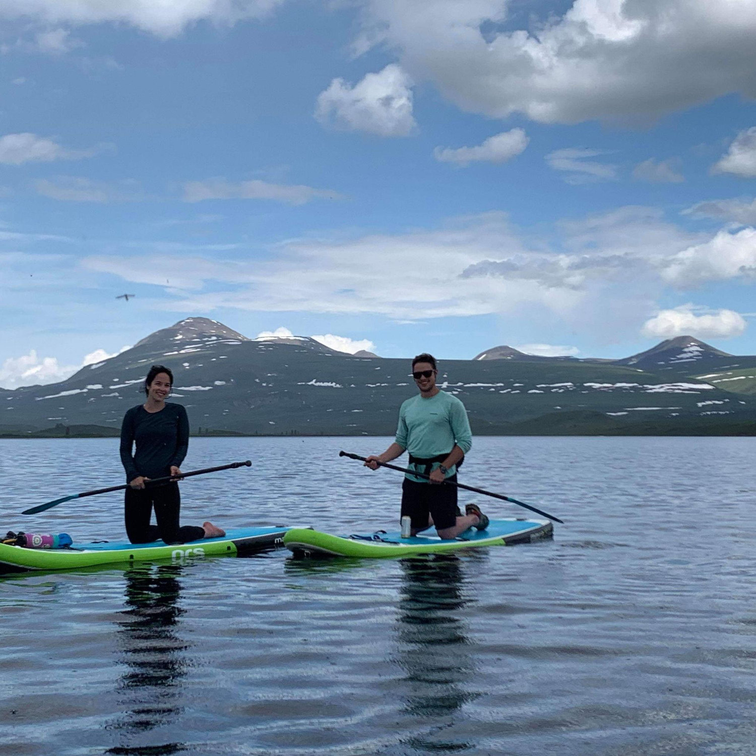 Paddle boarding at Tangled Lakes