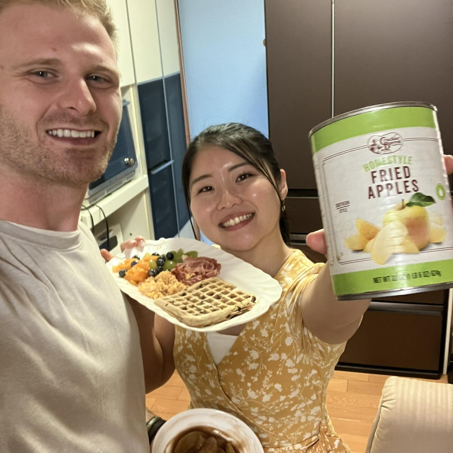 Mai used apple sauce from Virginia