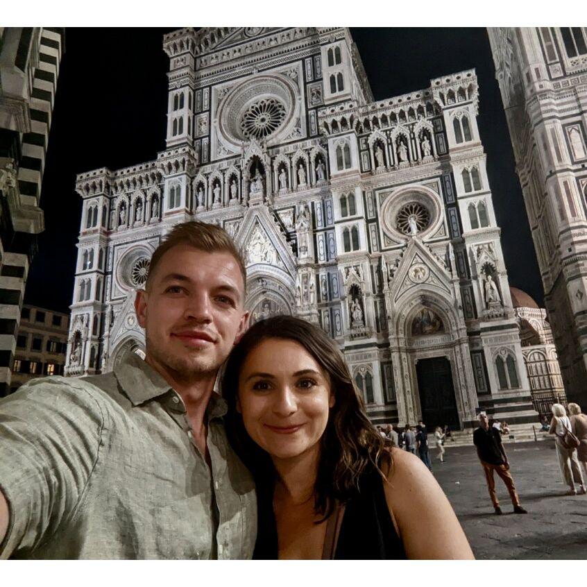 Showing Matt around Florence