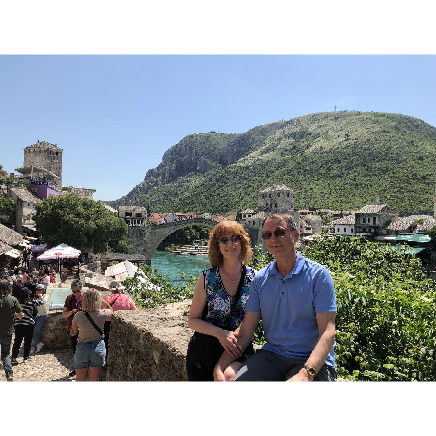 We enjoyed our first extended vacation together with a two week trip to Bosnia and Croatia. We enjoyed it immensely. This photo was taken in Mostar, Bosnia.