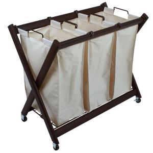 Deluxe Steel Triple Laundry Sorter