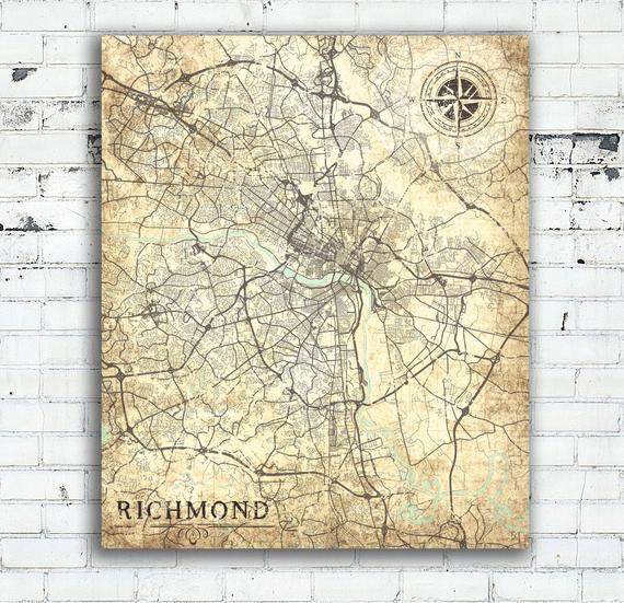 Richmond, VA Canvas Print Virginia RVA