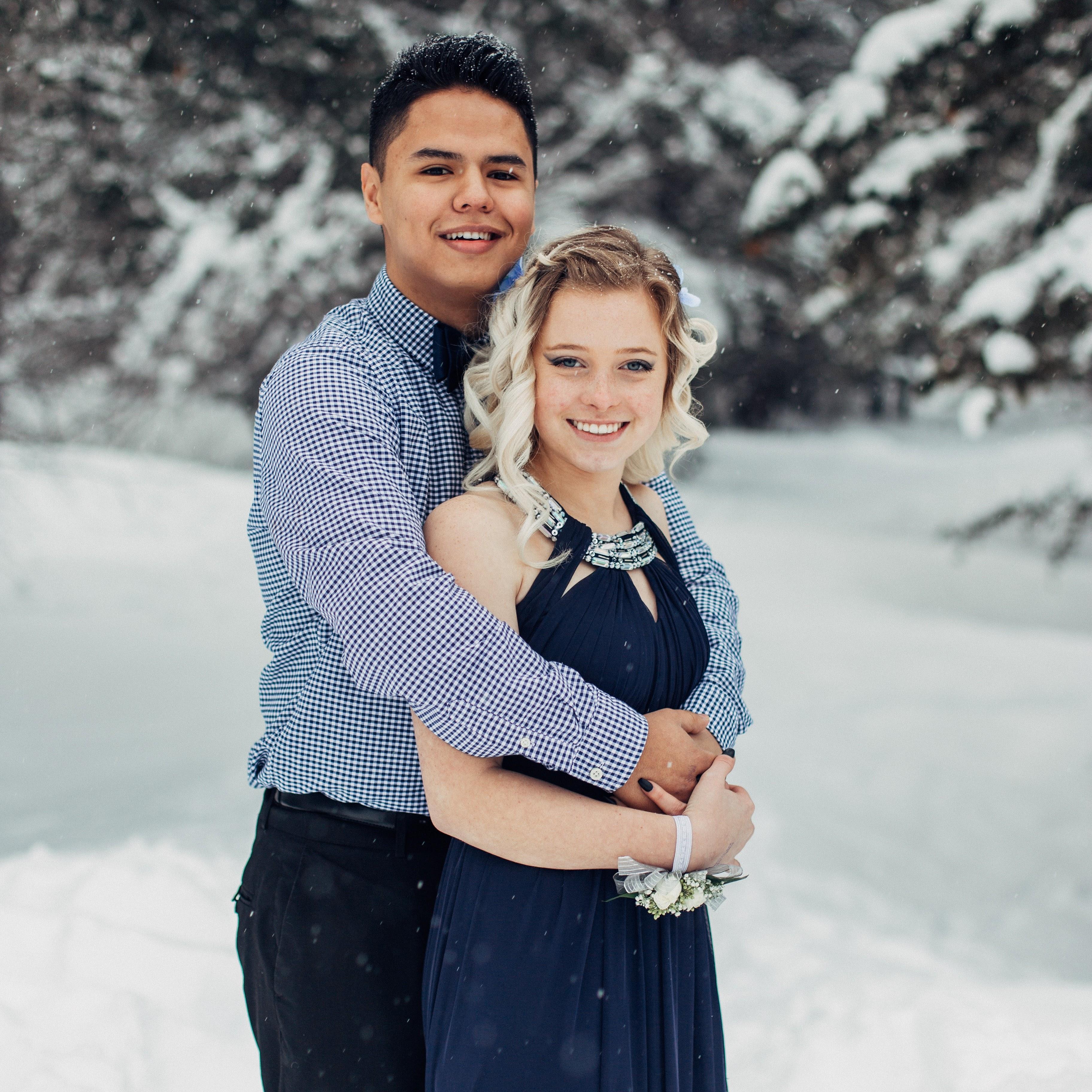 Our first school dance together