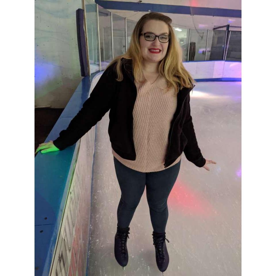 Ice Skating on our first Valentine's Day (2020)!