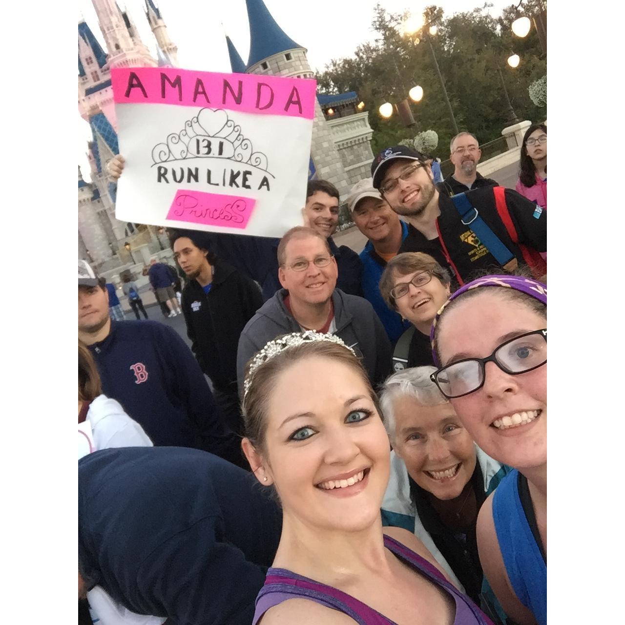 February 2016 - Magic Kingdom - Disney Princess Half Marathon Cheering Section