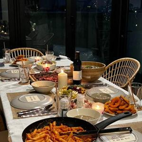 Dinner in Italy from you